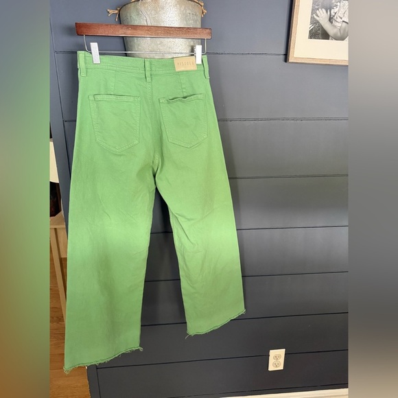 PISTOLA women's penny crop high rise wide leg jeans in avocado 27 - Picture 4 of 6